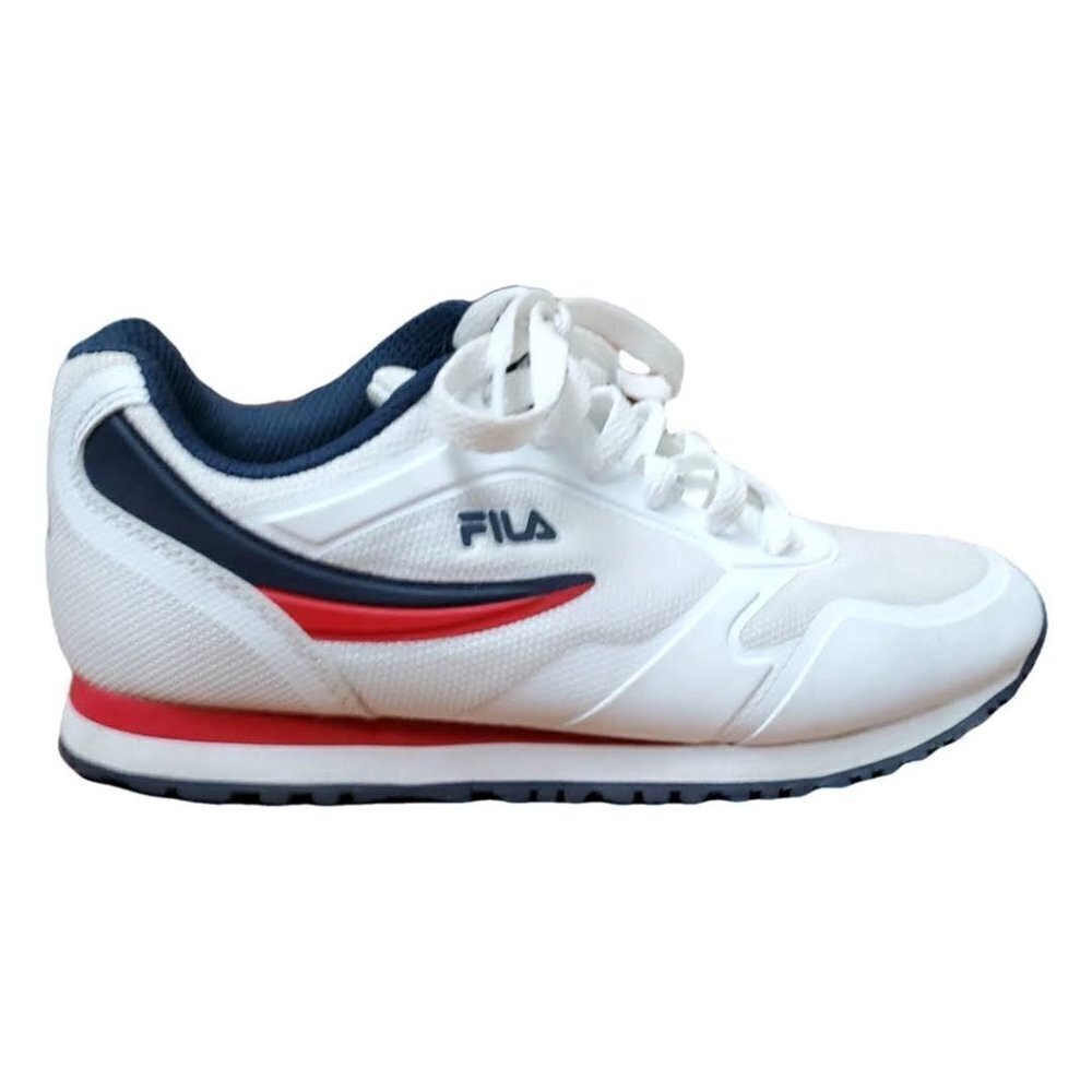 🔥Fila Forerunner White Red and Blue Y2K Sneaker Shoes - Picture 2 of 8